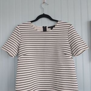 Striped Black and White Women's Top